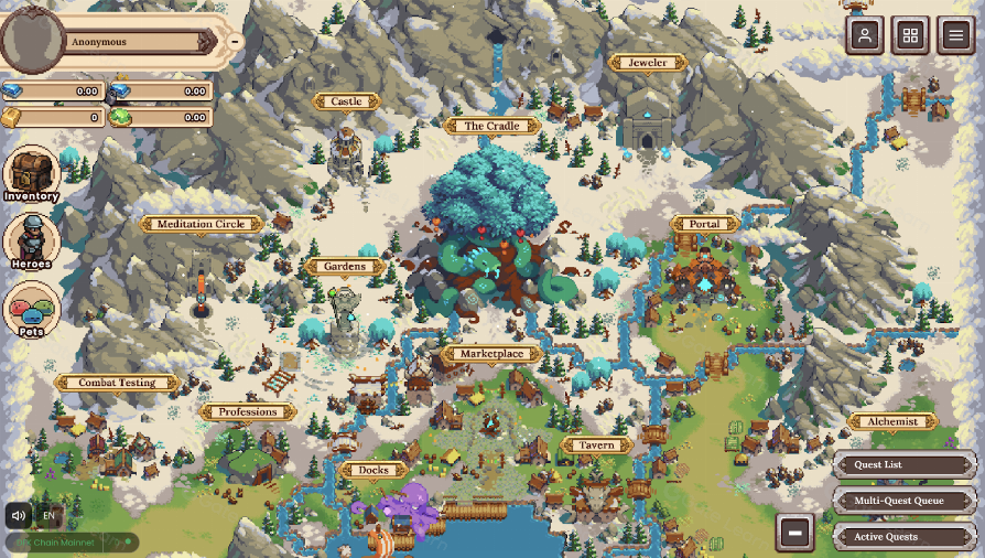 Interface des héros